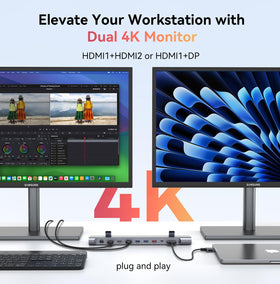 Tobenone MacBook Docking Station ethernet 2.5gbps for faster wired connectivity.