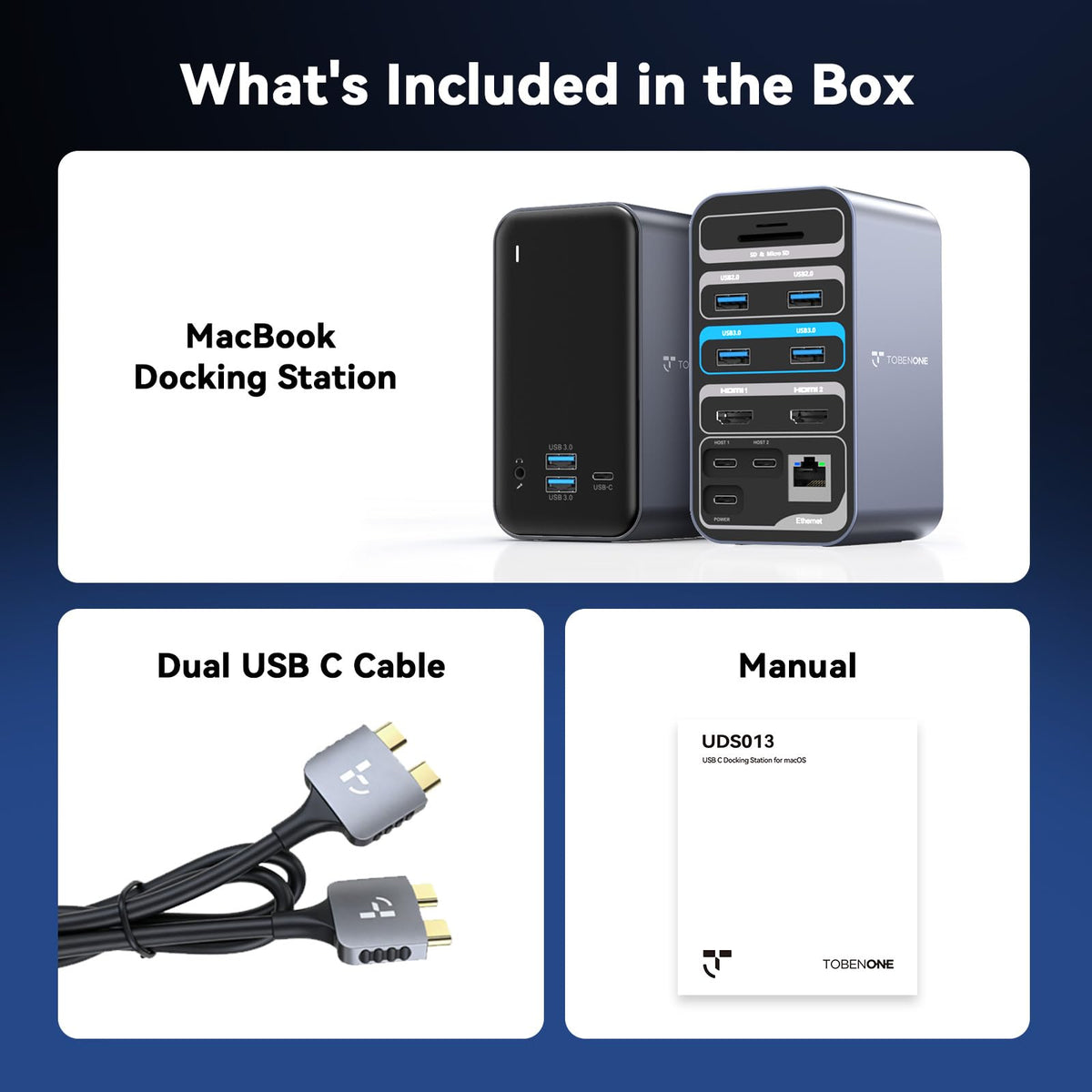 Tobenone remote-work-ready dock supports home office connectivity