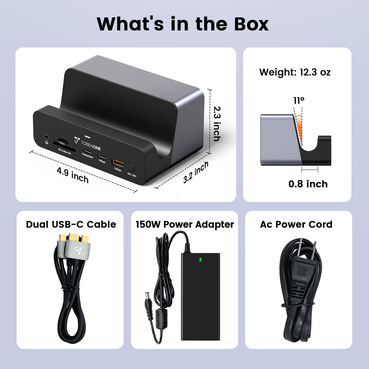 TobenONE UDS040M SD/TF card reader for quick media transfers