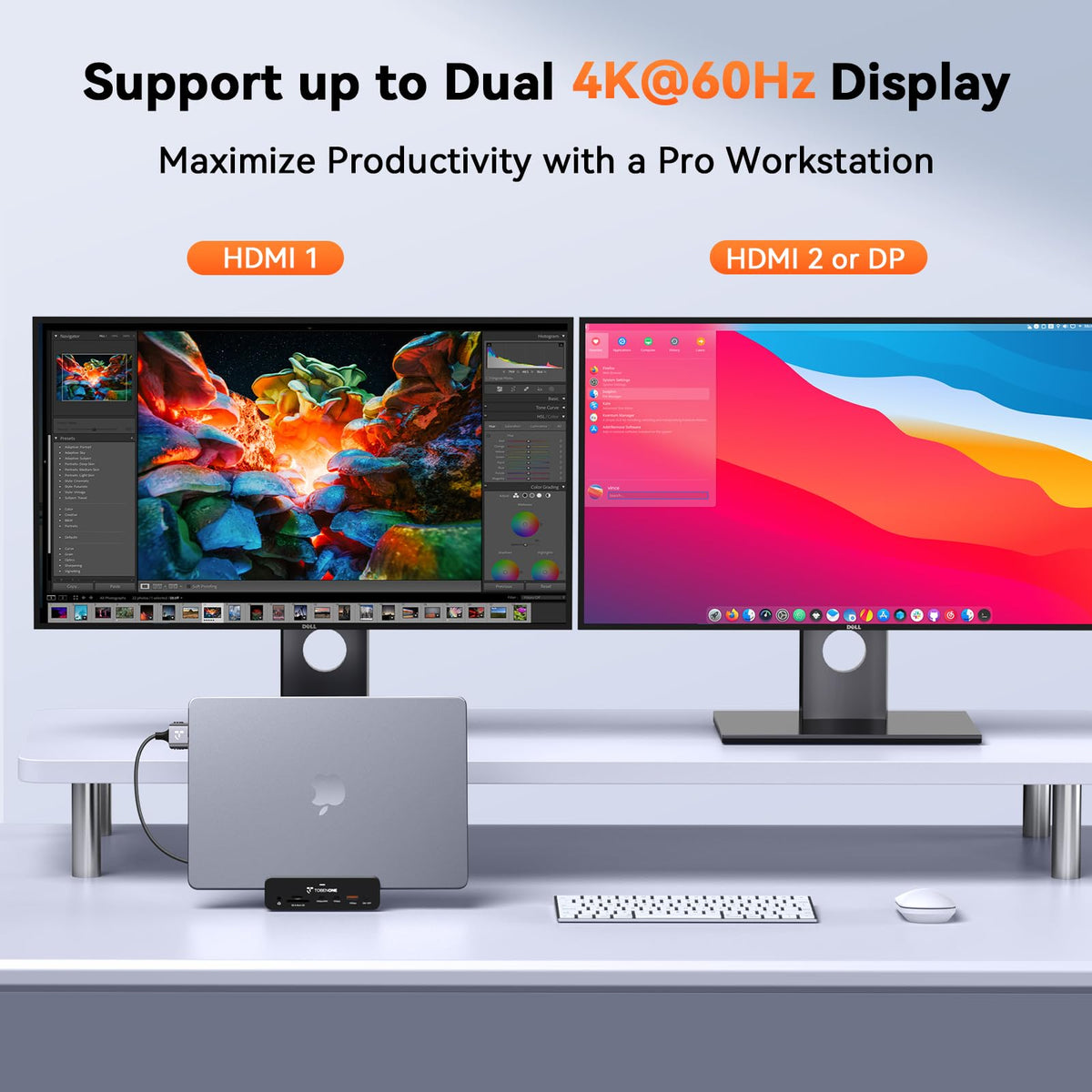TobenONE UDS040M dual HDMI and DP for seamless multi-display use