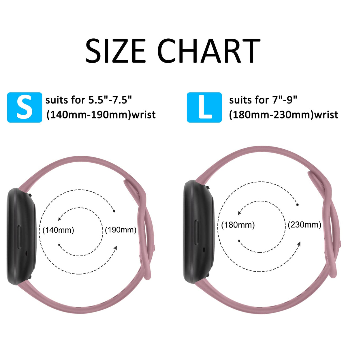 Tobfit Versa 3 Sense band buckle detail with secure closure