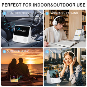 TODANGAI mounted in car headrest demonstrating travel-ready movie playback convenience