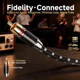 TODN carbon-fiber shell on connector highlighting vibration reduction and mechanical stability