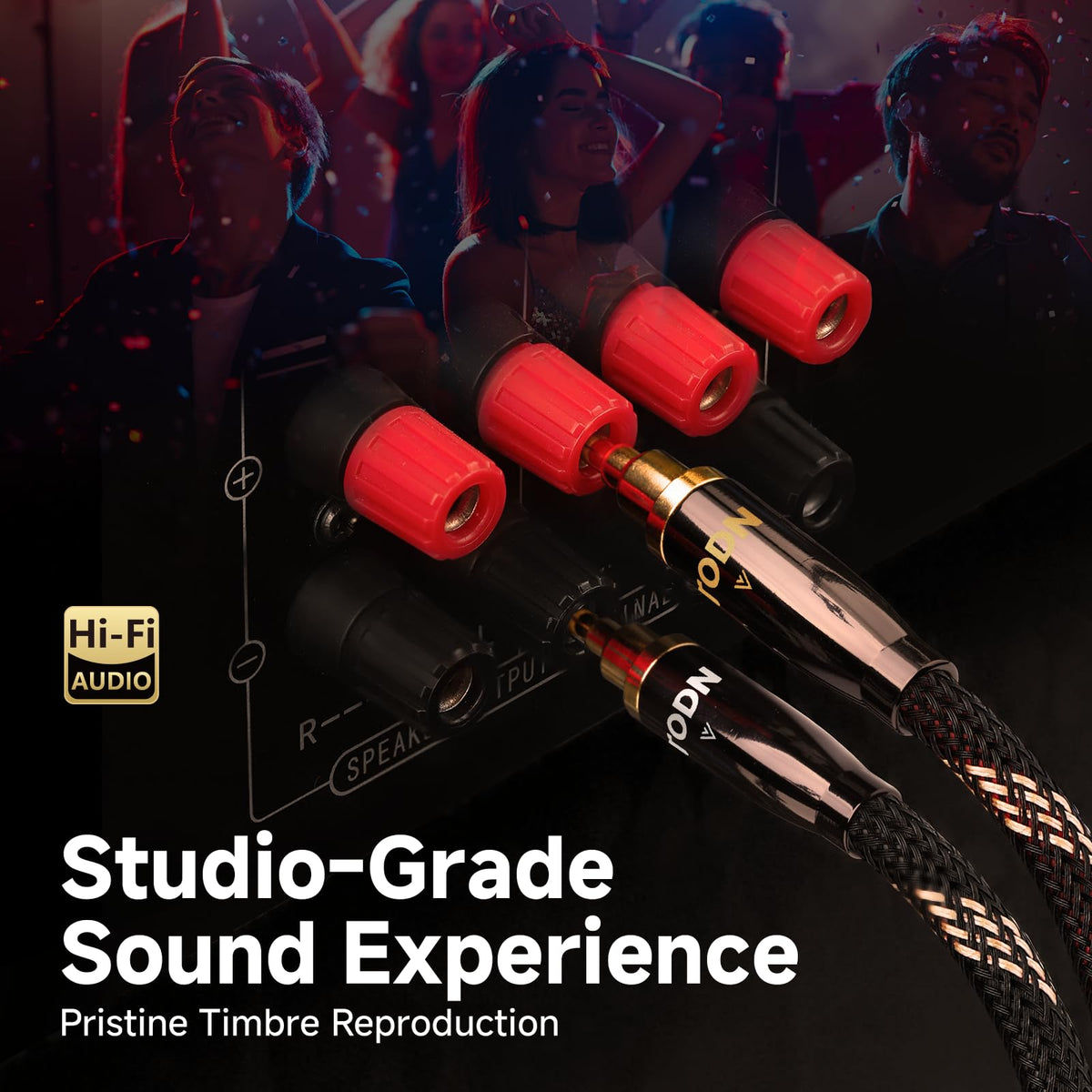 TODN dual shielding reduces interference for clearer audio paths.