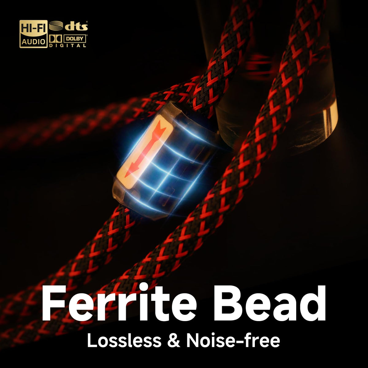 Todn ferrite bead near connector enhances shielding and signal integrity
