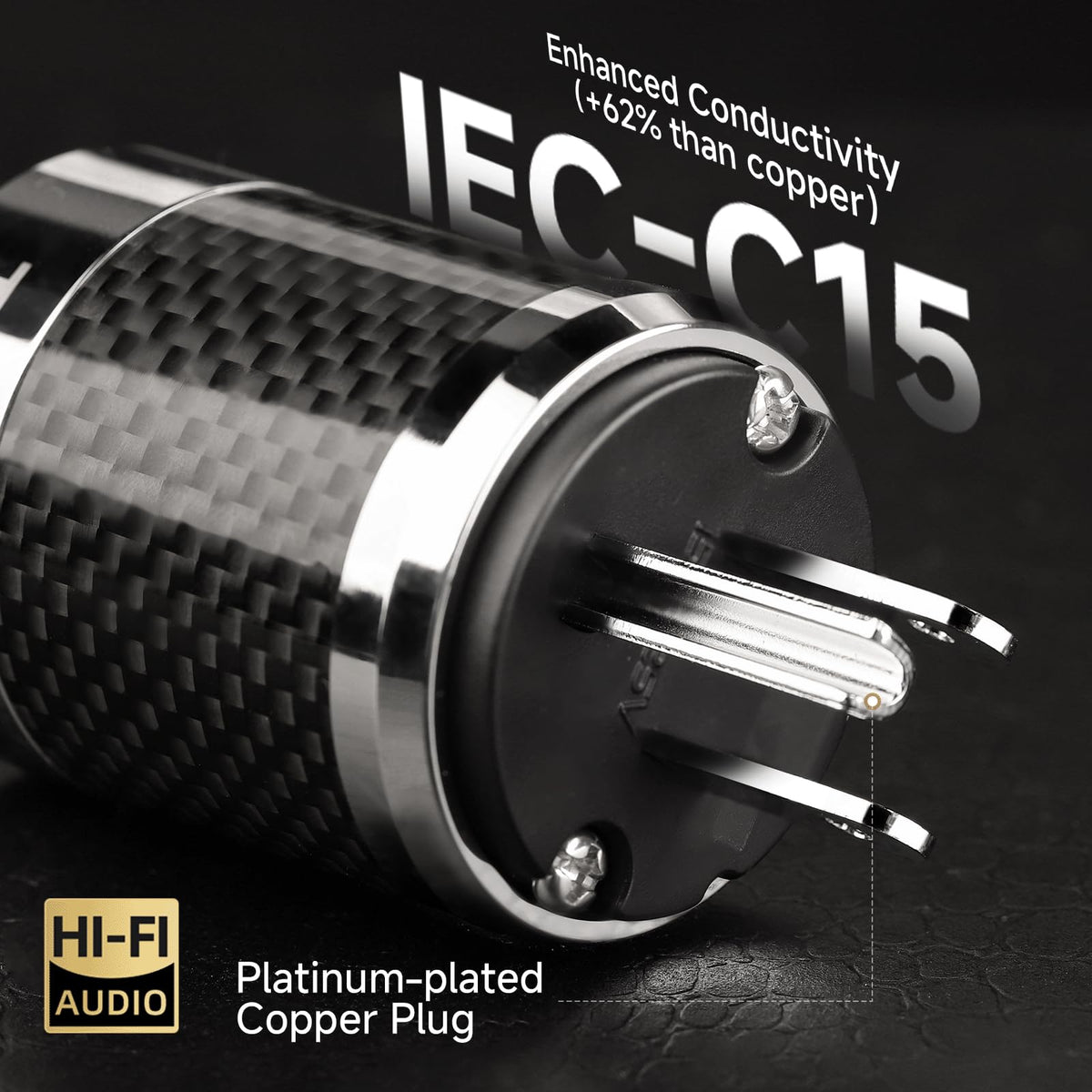 TODN HiFi Power Cable 17.5mm diameter for rugged construction