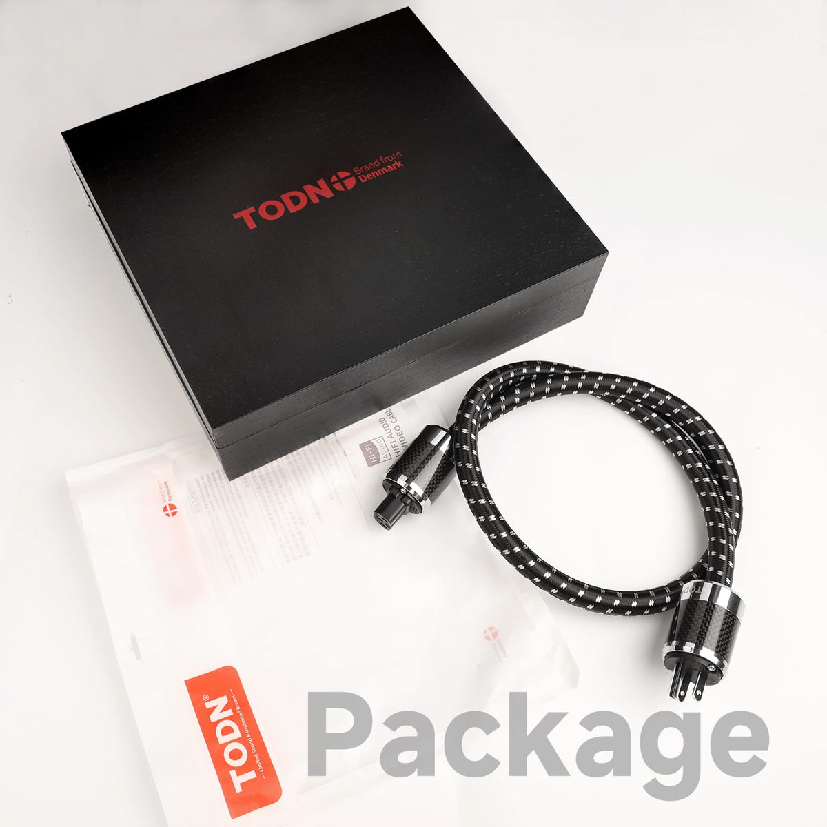 TODN HiFi Power Cable in an audiophile system for enhanced fidelity