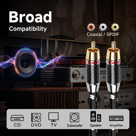 TODN installed in a home theater illustrating clean digital connections and improved clarity