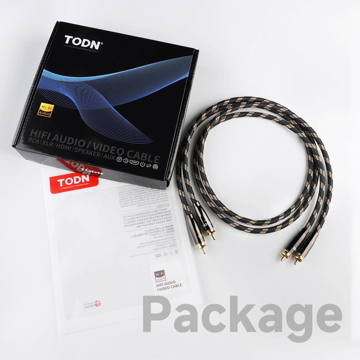 TODN cables in a living room audio setup enhancing listening experience