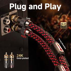 TODN tinned copper braid shielding cutaway blocks EMI and hum