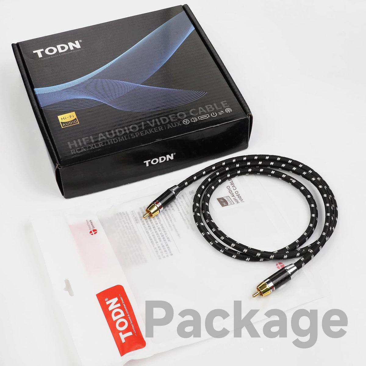 TODN linking subwoofer and soundbar via coaxial ports for reliable digital audio transport