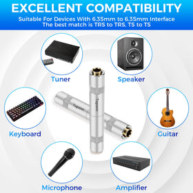 Durable Togconn metal-casing adapters for audio setups