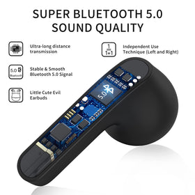 Togetface earbuds in charging case for easy on-the-go power and storage