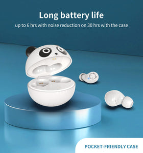 Togetface kids earbuds offer 36h playtime via panda case.