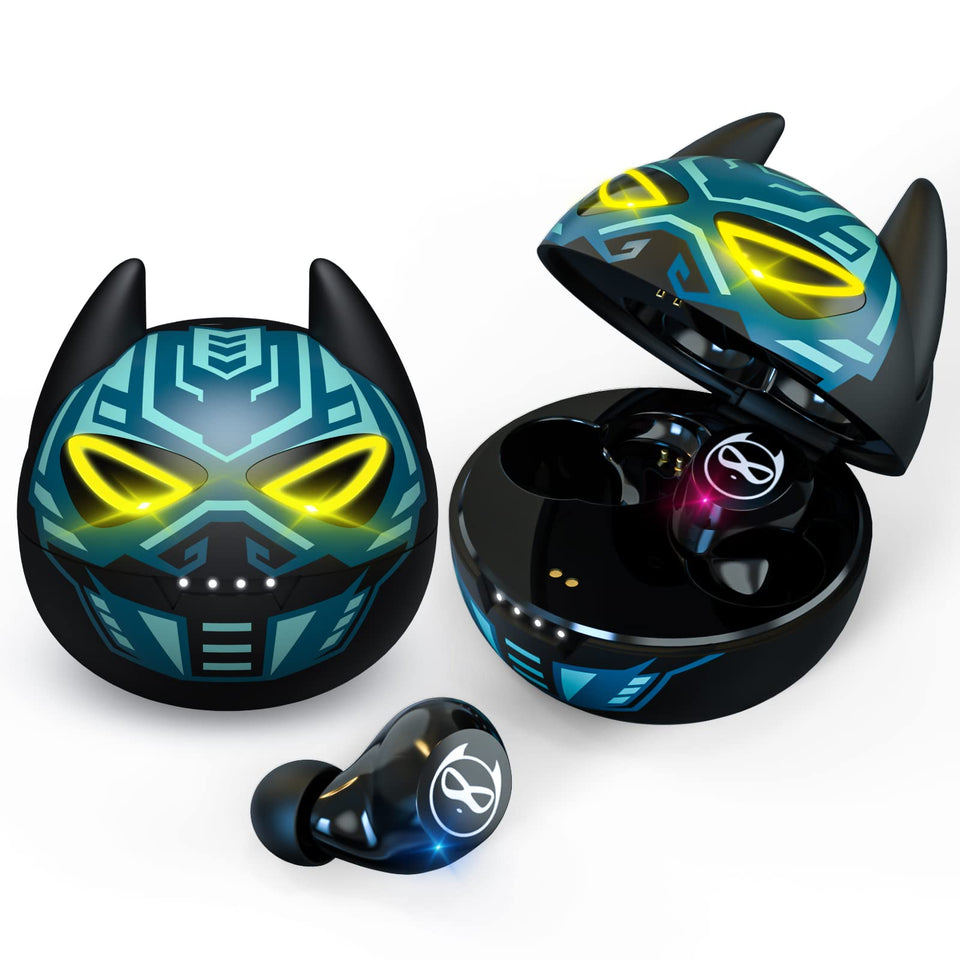 Togetface kids earbuds charging case showing portability and power on the go