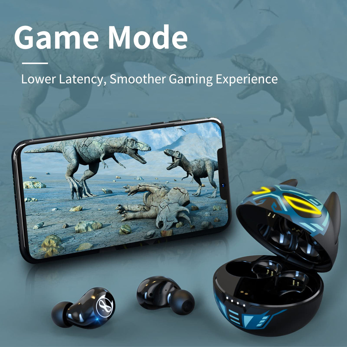 Togetface kids earbuds dual-mics for clearer calls in busy spaces