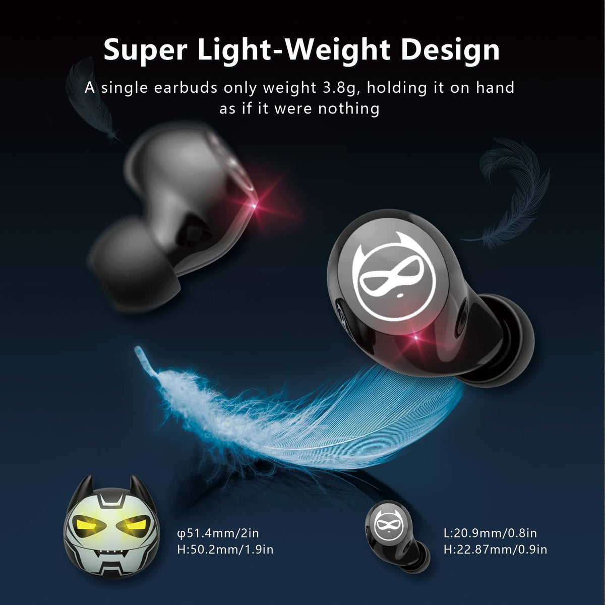 Togetface kids earbuds IPX5 waterproof design for splash resistance during play.