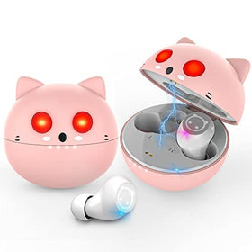 Togetface pink wireless earbuds with compact design for comfortable all-day wear.