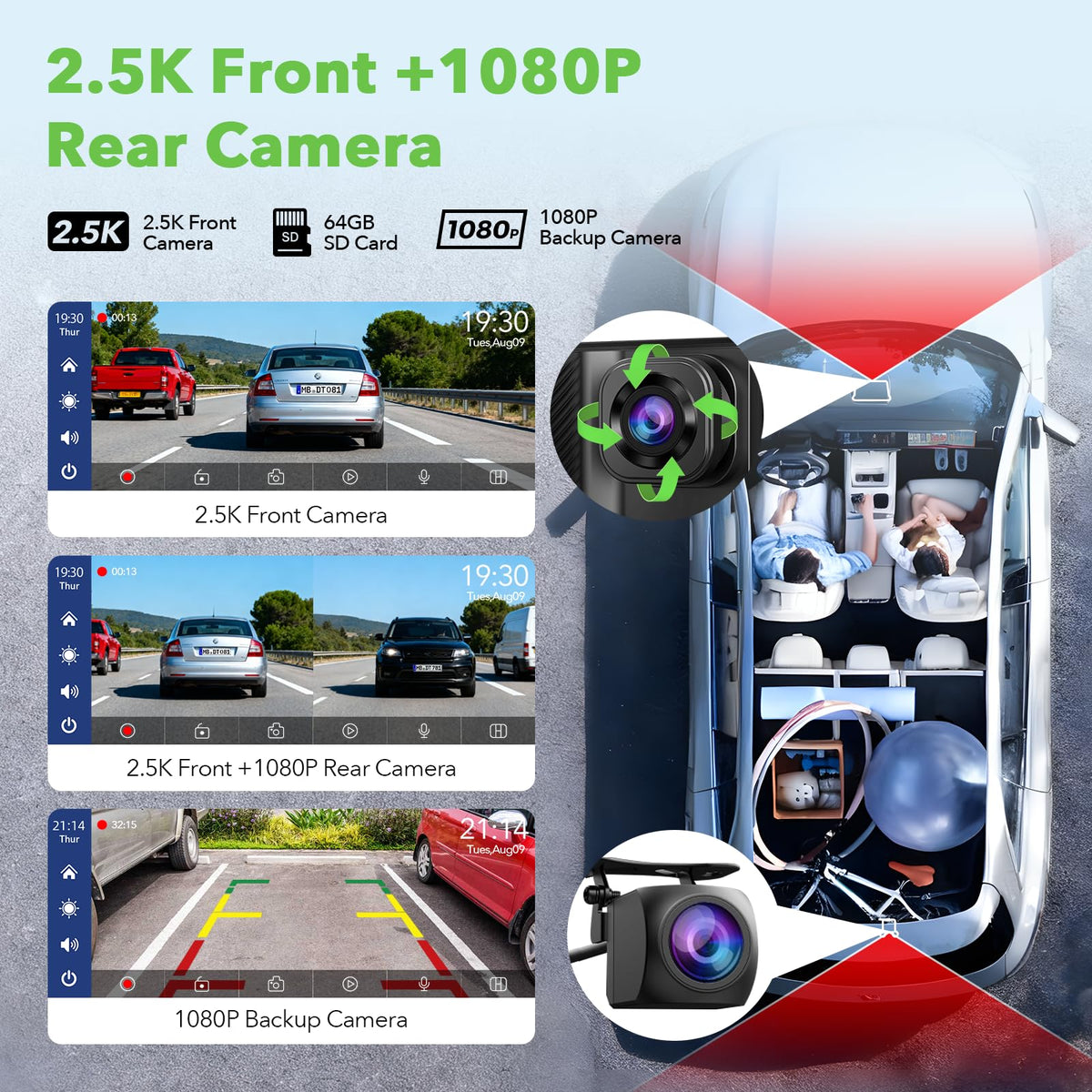 TOGUARDGO 6.86-inch display provides real-time navigation on the go