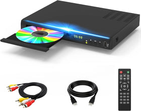 Tojock Blu-ray player front view shows accessible controls for quick setup.