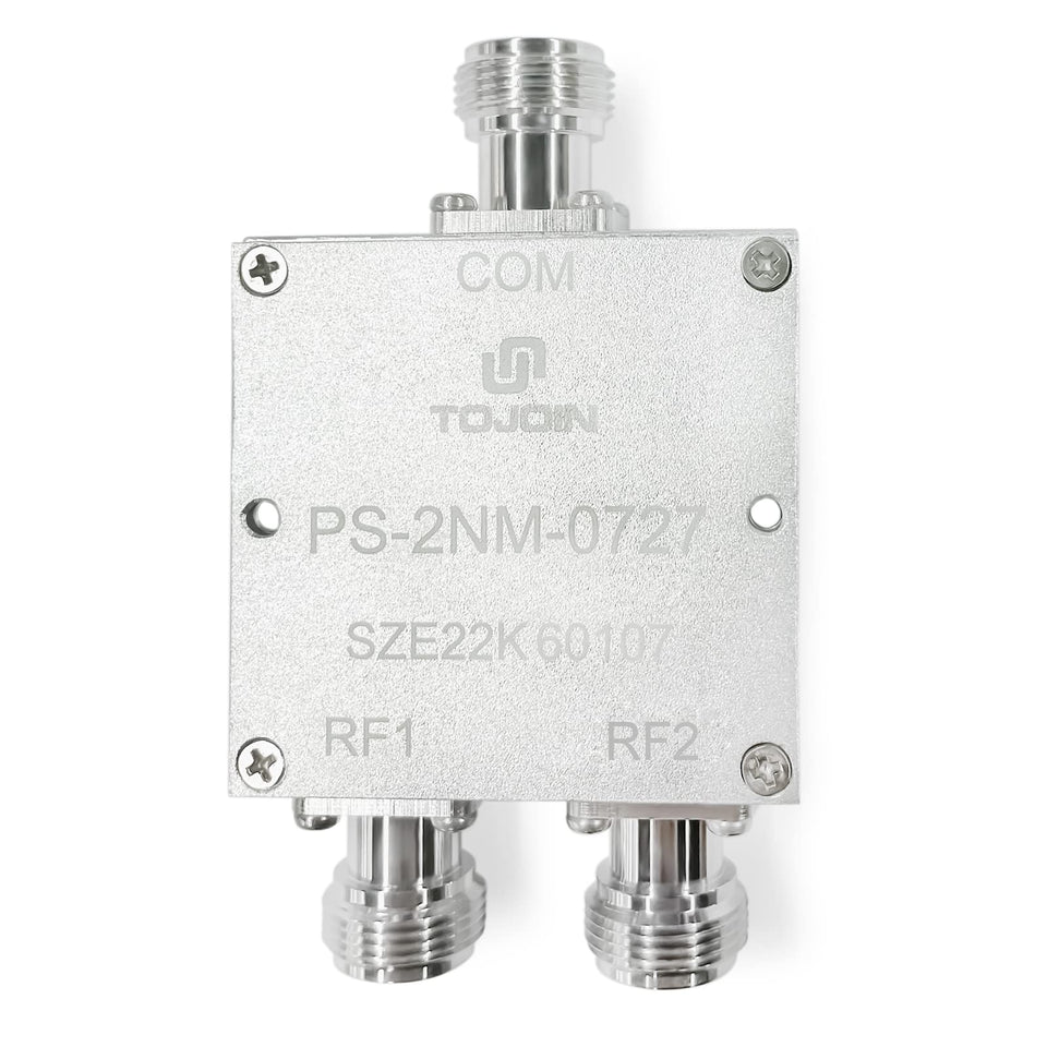 UU TOJOIN splitter front panel showing two output N connectors and single input