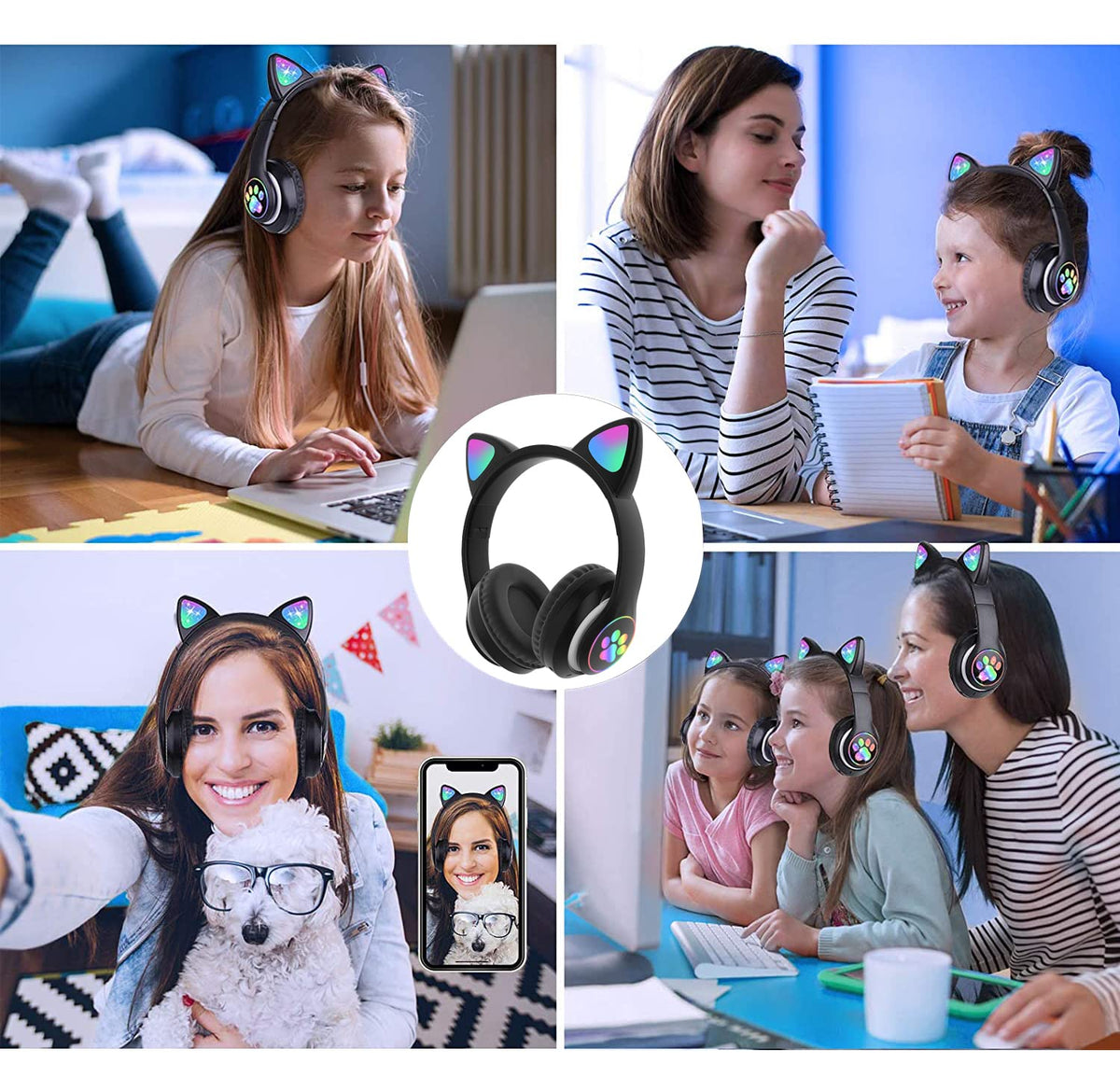 TOKANI soft cushioned pads with silicone headband comfort.