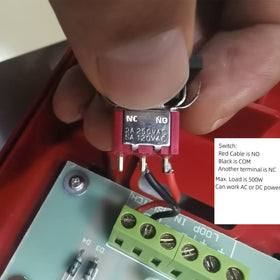Tokatuker standalone alarm wiring for 9V–24V DC.
