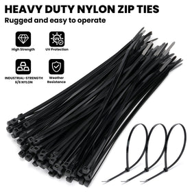 TOKCKYBL 40 lb tensile zip tie ideal for heavy-duty securing