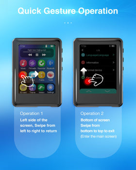 tokemisc full-touch display closeup demonstrating responsive gesture controls