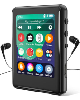 Tokemisc MP3 with Bluetooth 5.3 connects to wireless headphones for stable listening on the go.