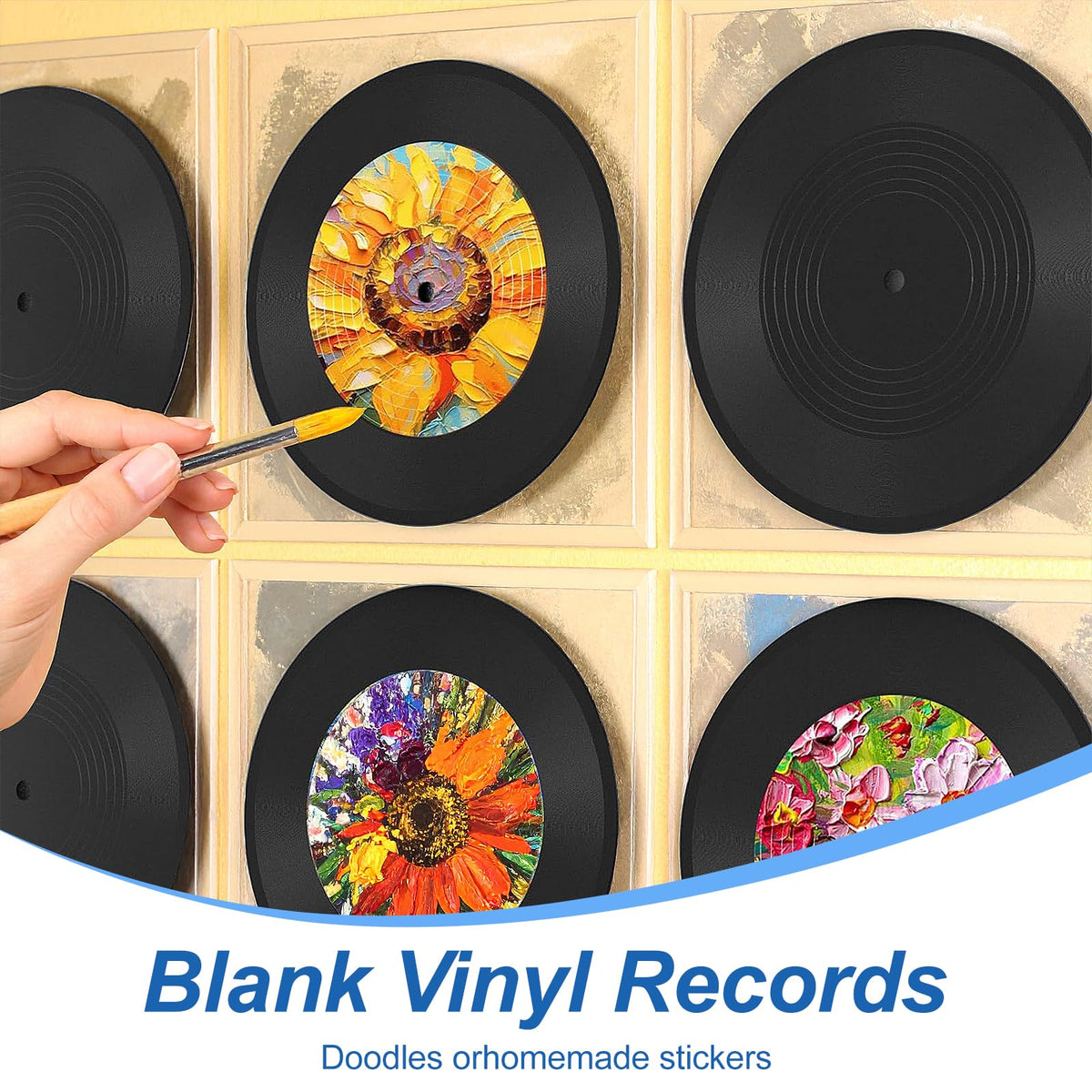 Tolare DIY painted record example showing customization possibilities for events
