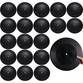 Tolare front view of stacked 12 inch records showing authentic retro look and instant decor appeal