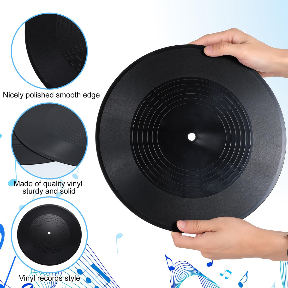 Tolare records hung on wall as decoration creating a retro atmosphere for parties