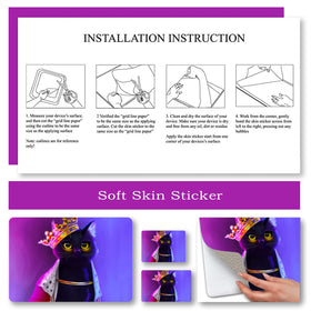 ToLuLu easy remove with no sticky residue leaving your laptop clean.