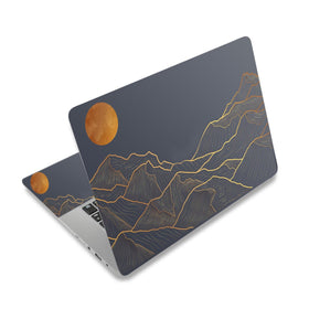 ToLuLu laptop decal back skin with abstract mountain art protects the laptop surface