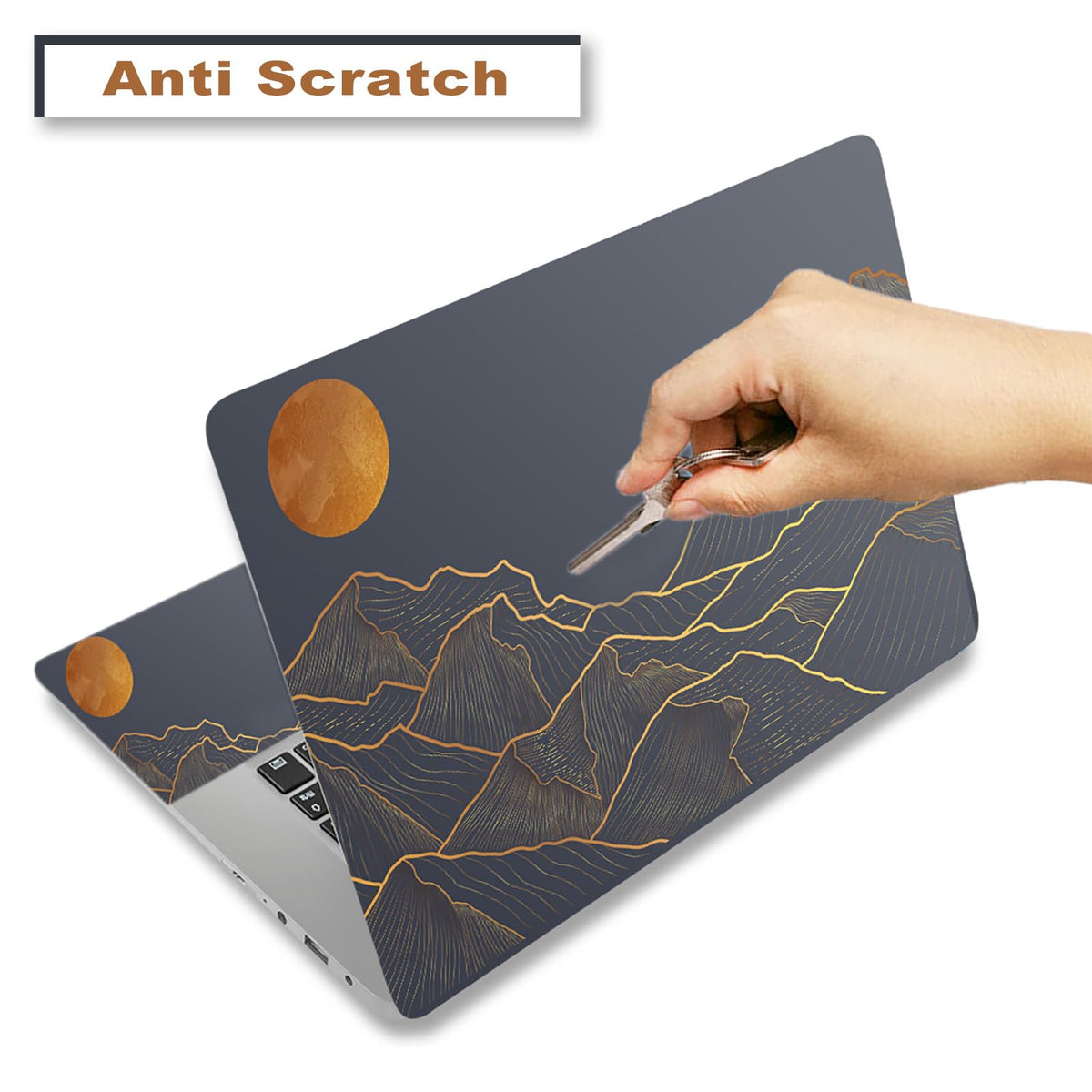 ToLuLu right touchpad skin protects and styles the palm rest