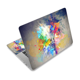 ToLuLu laptop skin with colorful bulbs design protects the surface and adds style.