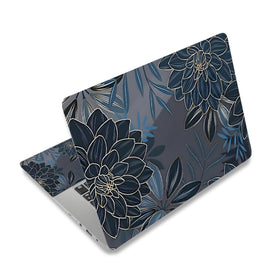 ToLuLu Dahlia Flowers laptop skin main view showing vibrant protection and style.