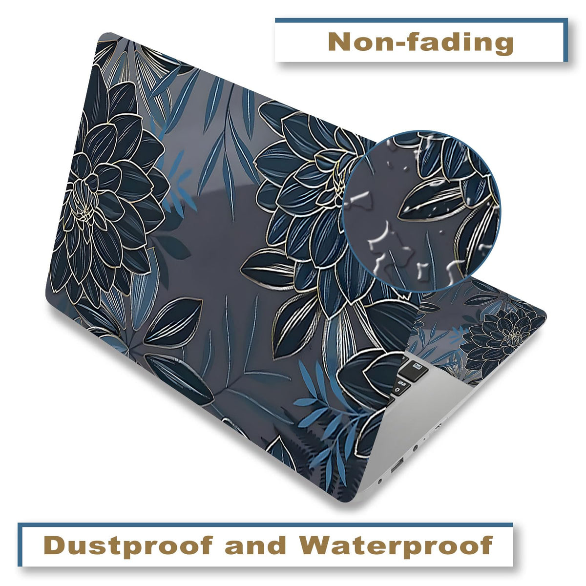 ToLuLu Dahlia Flowers wrist pads included for added comfort and ergonomic use.