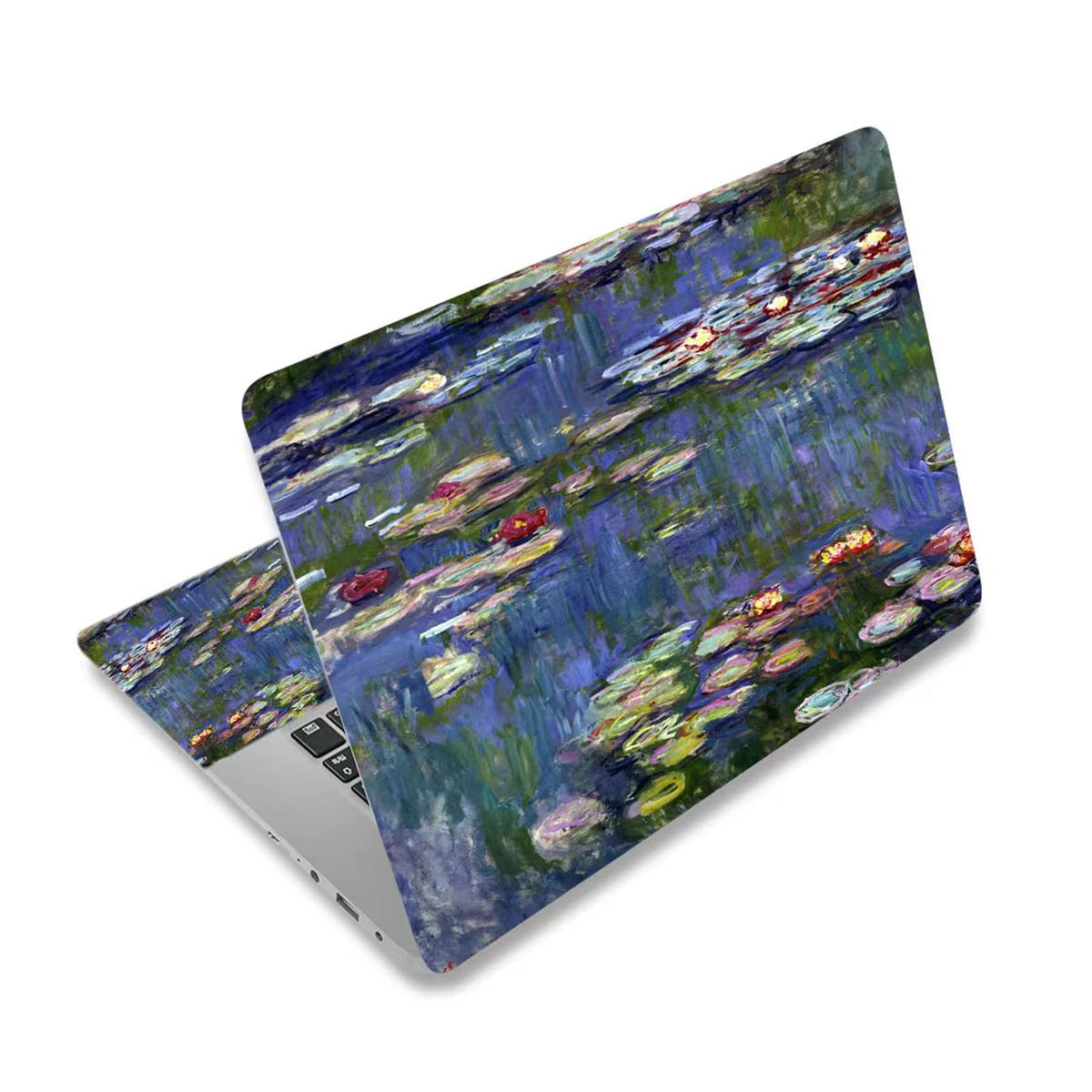ToLuLu laptop skin decal with rainbow paintings offers stylish protection and easy customization.