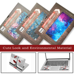 ToLuLu laptop skin includes a dimension guide for fit