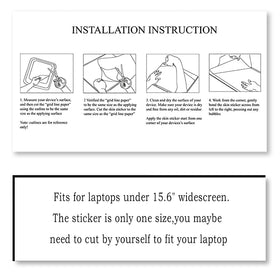 ToLuLu laptop skin easy removal no sticky residue for quick changes
