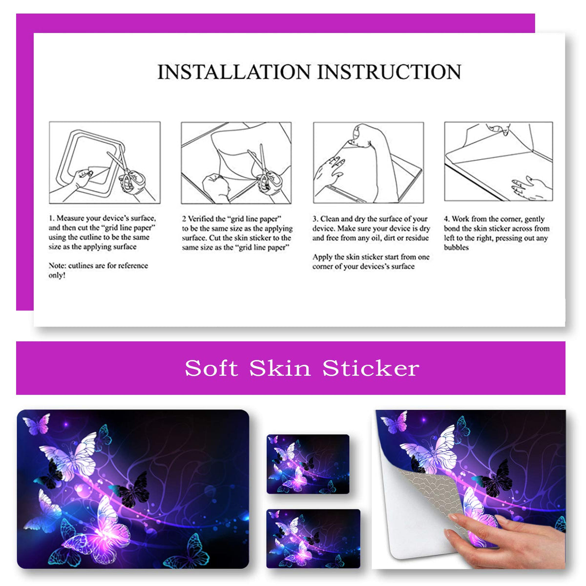 ToLuLu easy removal and reuse without sticky residue after installation.
