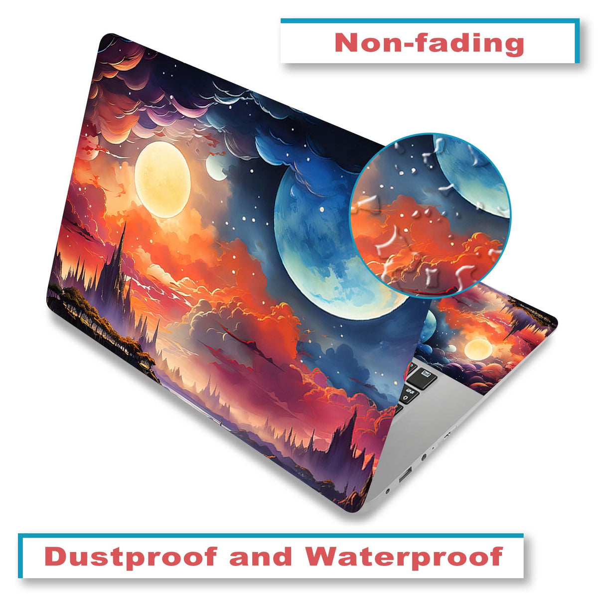 ToLuLu Fantasy Universe touchpad area decals cover the pad while keeping theme intact.