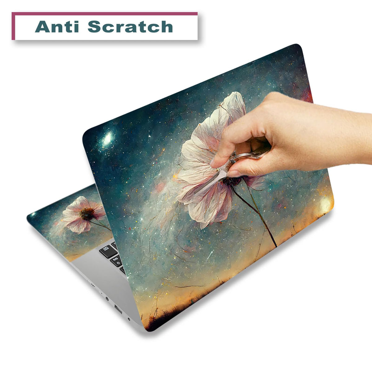 ToLuLu skin right side features colorful floral stars for everyday use.