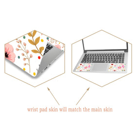 ToLuLu flower plants laptop skin for 13-inch laptops adds decorative protection
