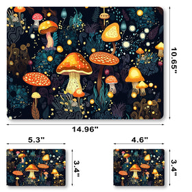 ToLuLu mushroom sticker color variety offers playful customization for laptops.