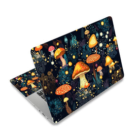 ToLuLu mushroom art laptop skin covers full surface for style and scratch protection.