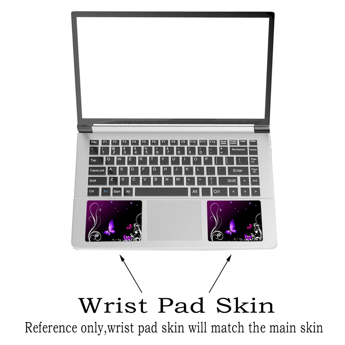 ToLuLu laptop skin back view showing durable waterproof layer