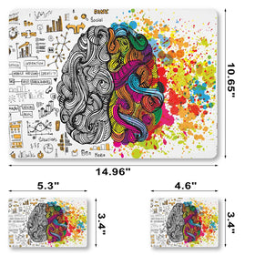 ToLuLu White Brains close-up print showing color depth